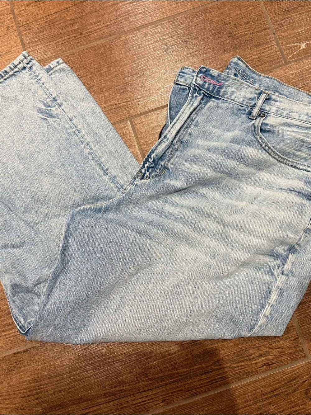American Eagle Outfitters Light Blue Boyfriend Jeans 20 short
